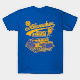 Defunct Baseball Milwaukee County Stadium T-Shirt